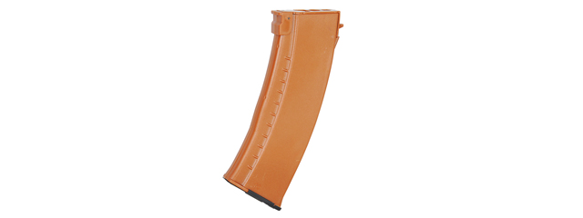 Lancer Tactical 600 Round High Capacity AK Airsoft AEG Magazine (Color: Leather Orange)